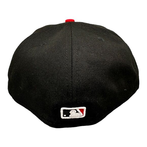 New Era Cincinnati Reds 59Fifty Fitted Black/Red Hat Men's 7 5/8 - Picture 4 of 7